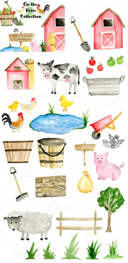 Barn clipart watercolor, Barn watercolor Transparent FREE ...