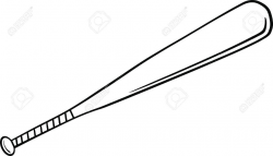 Baseball Bat Clipart Black And White | Writings and Essays Corner