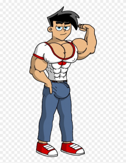 Fat Clipart Baseball Bat - Cartoon Muscle Man Drawing - Png Download ...