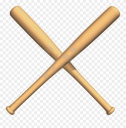 Crossed Bats Baseball - Crossed Baseball Bat Png Clipart (#39310 ...