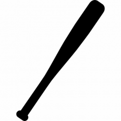 Baseball Bat Silhouette | Baseball bat silhouette Icons | Free ...