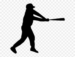 Swing Clipart Baseball Bat - Baseball Player Vector Png Transparent ...