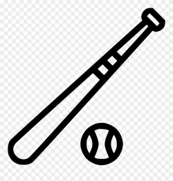 Baseball Play Svg Png Icon Free Download - Baseball Bat And Ball ...