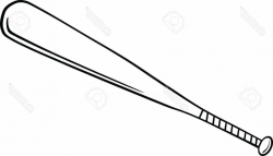 Top Baseball Bat Clipart Black And White Library Vector Drawing ...