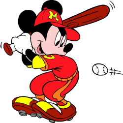 Mickey Mouse Baseball Clip Art N2 free image
