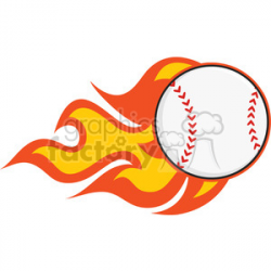 Flaming Baseball clipart. Royalty-free GIF, JPG, PNG, EPS, SVG, AI ...