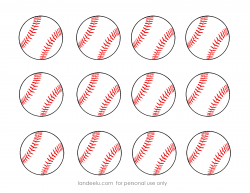 free printable baseball clip art images | Inch Circle Punch or ...