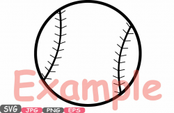 Baseball SVG Mascot cutting files svg Baseball clipart silhouette t ...