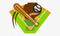 Baseball Bat Clipart Baseball Diamond - Softball Field ...