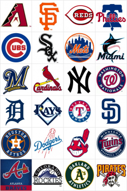 Free printable memory game for kids - Baseball teams logos ...