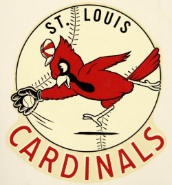ST. LOUIS CARDINALS 1950\'s print - Vintage Baseball Poster ...