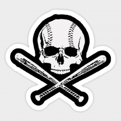 BASEBALL SKULL COOL LOGO