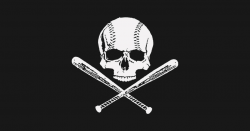 BASEBALL SKULL COOL LOGO by agilragil1990