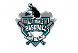 BASEBALL ADJUSTABLE VECTOR LOGO DESIGN FOR PRINT - AI, EPS, PDF, PSD, 503