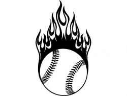 Download Free png Baseball Logo 44 Ball Fire Flames Player ...