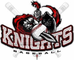 Knights Baseball Logo Vector Clipart Image