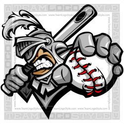 Knight Baseball Logo - Vector Clip Art Knight