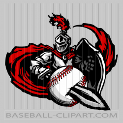 Baseball Logo Knights Image. Easy to Edit Vector Format.