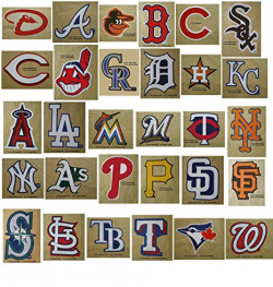 30 MLB Stickers Complete Set. All 30 Baseball Teams. Major League Baseball  Team Logo Pack. Yankees Red Sox Dodgers Cubs Giants Tigers Braves White ...