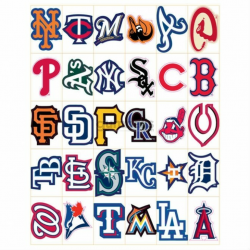 Major League Baseball Team Logo Stickers
