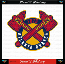 Atlanta Braves Baseball Logo 1876 MLB Design SVG Files, Cricut, Silhouette  Studio, Digital Cut Files