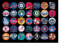 35 logos of the 30 MLB teams (some repeating) | Mlb team ...
