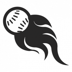 Baseball flame logo - Transparent PNG & SVG vector