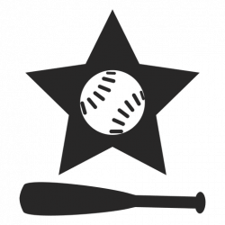 Baseball bat star logo - Transparent PNG & SVG vector