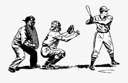 Baseball At Bat - Playing Baseball Black And White #104427 ...