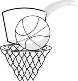 FREE BASKETBALL clip art black and white | Basketball+clipart+black+ ...