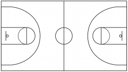 Free Basketball Court Clipart Black And White, Download Free ...