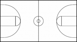 Free Basketball Court Clipart Black And White, Download Free ...