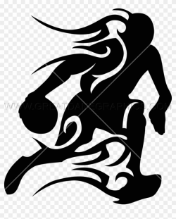 Clipart Woman Basketball Player - Basketball Player On Fire ...
