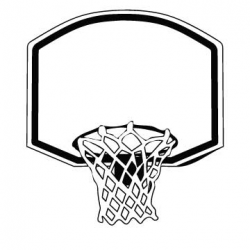 Free Basketball Hoop Black And White, Download Free Clip Art ...