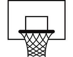 Basketball Hoop Clipart Black And White | Free download best ...