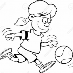 Children Playing Basketball Clipart Black And White | Essay ...