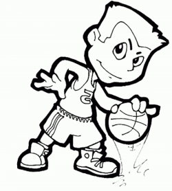 basketball color pages for kids | K5 Worksheets | Coloring ...