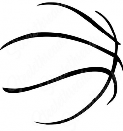Basketball Outline SVG | Make, sell, Screen printing ...