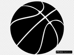 Black Basketball Clip art, Icon and SVG - SVG Clipart