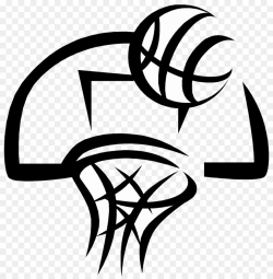 Download for free 10 PNG Basketball clipart black and white ...
