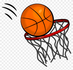 Basketball Swoosh Clipart - Basketball Clipart No Background ...