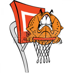 cartoon basketball character ball clipart. Royalty-free clipart # 387820