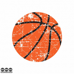 Distressed Basketball svg file perfect for a retro vibe t-shirt ...