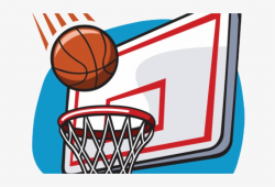 Basketball Clipart Clipart Png - Basketball Going Into Hoop Cartoon ...