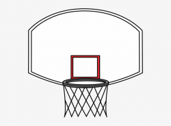 Basketball Hoop Backboard Clipart - Backboard Transparent PNG ...