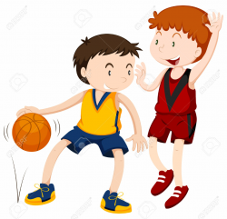 Kids Playing Basketball Clipart | Free download best Kids Playing ...