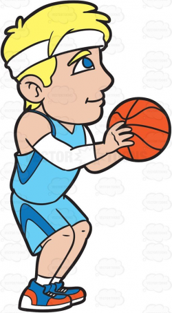 A Male Basketball Player Shooting A Free Throw #cartoon #clipart ...