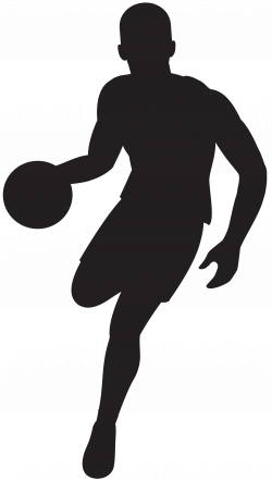 Basketball Player Silhouette Clip Art Image | Gallery Yopriceville ...