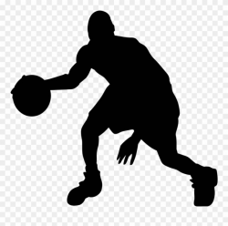 Playa4 - Silhouette Basketball Transparent Background Clipart ...