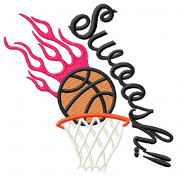 Basketball Swoosh Embroidery Designs, Machine Embroidery Designs at ...
